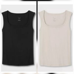 TARGET A New Day Black and Beige Tank Top Bundle